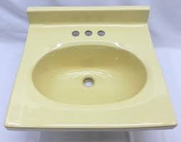 colorful vintage bathroom sinks from