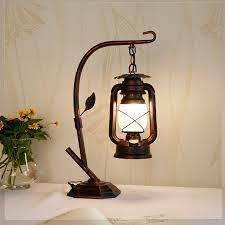 With beautiful finishes like antique and pewter. Kerosene Lantern Lamp For Bedroom Reading Room Led Table Lamp Vintage Rustic Loft Indoor Home Table Decor Vintage Oil Lamp Led Table Lamps Aliexpress