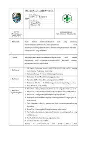 Internal audit merupakan kegiatan mengumpulkan informasi. Doc Sop Audit Internal Elok Elfiza Academia Edu