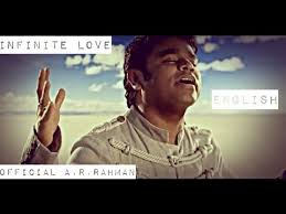 Infinite Love Official A R Rahman Hd English Youtube Record Producer English Love