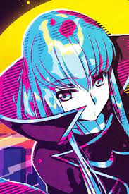 Witch Of Britannia Metal Poster 80sretro Displate Code Geass Anime Wallpaper Aesthetic Anime