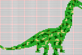 Knitting Dinosaur Chart
