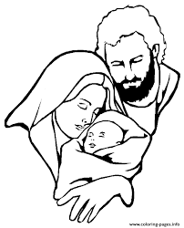 It's also a good page for teaching the third joyful mystery of the rosary. Mary With Baby Jesus Coloring Pages Printable