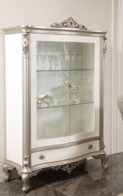 Check spelling or type a new query. Casa Padrino Luxury Baroque Display Cabinet White Silver 124 X 54 X H 198 Cm Noble Solid Wood Display Cabinet With 2 Glass Doors And Drawer Baroque Furniture