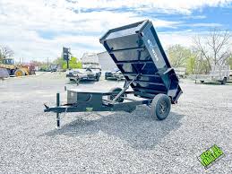 Bwise 5Ft X 8Ft Dump Trailer - Ideal For Small Hauling Needs