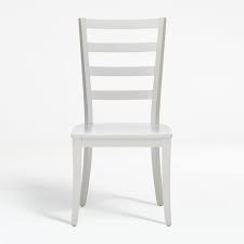 Shop Harper White Ladder Back Dining Chair Solid Wood Construction Contours A Generous Sculpted Dining Chairs Ladder Back Dining Chairs Modern Dining Chairs