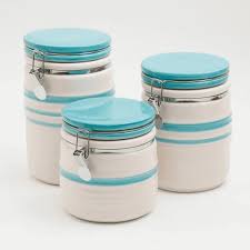 Store items and add a decorative touch with these kitchen canisters. Kitchen Ceramic Canister Set 3 Pcs Cookie Storage Jar Canisters Set Walmart Com Walmart Com