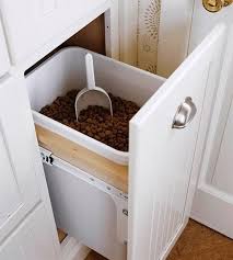 Home Renovations For Dogs In Increasing Order Of Canine Craziness Dog Food Bin Dog Rooms Built In Cabinets