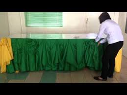 Cara cara jahit tape untuk langsir double pelmet. Table Skirting Youtube