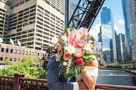 At her cozy fall wedding, bride sonny carried a bouquet of creamy dahlias, anemones. Florists In Chicago Il The Knot