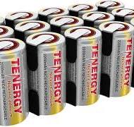 Tenergy 2200mAh Sub C NiCd Battery for Power Tools, 1.2V Flat Top  Rechargeable Sub-C Cell Batteries with Tabs, 15-Pack