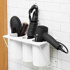 Amazon Com Jackcubedesign Wall Mount Hair Dryer Holder Hair Styling Product Care Tool Organiz Wall Mounted Hair Dryer Hair Dryer Holder Hair Appliance Storage
