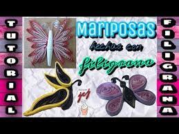 Mariposas Hechas Con Filigrana Mariposas Con Tiras De Papel 2018 T Filigrana De Papel Filigrana Manualidades