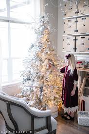 Christmas is not christmas without a beautifully decorated christmas tree, the sisters say. White Blue And Silver Christmas Tree Ella Claire Co