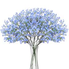 Amyhomie artificial sunflower bouquets， artificial silk fake flowers for baby shower home decoration wedding decor, bride holding flowers,diy garden craft art decor 4.6 out of 5 stars 2,970 $14.99 $ 14. Artificial Gypsophila Bouquet Silk Baby S Breath Fake Flowers For Wedding Family Party Craft Decoration Light Blue Walmart Com Walmart Com