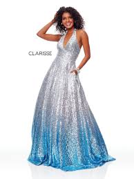 Clarisse 3820 Ombre Sequin Prom Dress