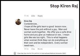 Thought i'd share because it's a good take, especially the last line. Med Student Says Sorry For Sexist Comments Codeblue