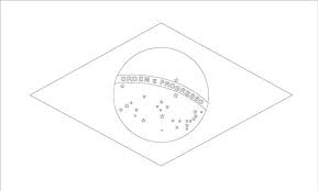 drapeau du bresil a colorier coloriage maison gnome