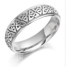 Anp680 Irish Wedding Rings Trinity Knot Ring Mens Wedding Rings
