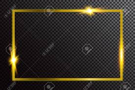 Gold frame border png, transparent png. Shiny Glowing Gold Frame On Dark Transparent Background Golden Stock Photo Picture And Royalty Free Image Image 124102147