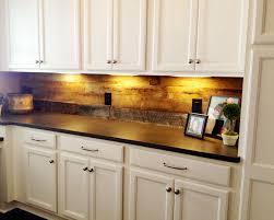 Black And White Kitchen With Wood Countertops Pin By Maryjane Smith On Kitchen Wood Kitchen Backsplash Diy Kitchen Backsplash Kitchen Design