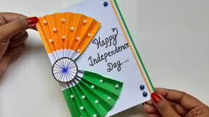 T his doesn't require many skills and also will be ready in a few hours. Very Easy How To Make Greeting Card For Independence Day Independence Day Card Making Competition Youtube