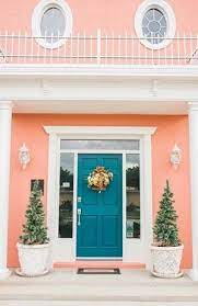 Here are the 4 best exterior colours for a mediterranean style house. 79 Best Peach Houses Ideas Pink Houses House Exterior House Colors
