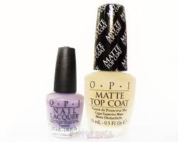 Matte nail polishes are sleek, cool, and really freakin' cute. Opi Matte Top Coat And Nail Lacquer Do You Lilac It Review And Notd