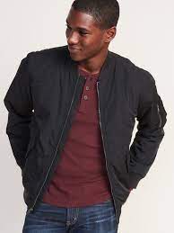 Water Resistant Bomber Jacket For Men Old Navy Bomber Jacket Men Mens Outfits Mens Jackets