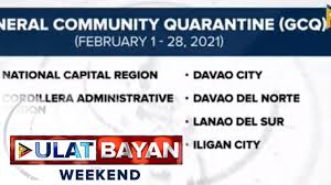 .general community quarantine (gcq) for the entire month of february, malacañang announced on friday. Ncr At Iba Pang Lugar Mananatili Sa Gcq Sa Pebrero Youtube