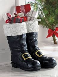 Top 40 Decoration Ideas With Santa Boots Christmas Celebration All About Christmas Christmas Boots Santa Boots Christmas Celebrations