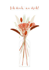 Look through examples of denk. Grusskarte Ich Denk An Dich Blumenvase Kaartje2go