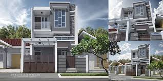Lingkar Warna Desain Rumah Minimalis Dua Lantai Dengan Lantai Mezanine