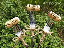 Mommyiscoocoo Com Plant Markers Garden Labels Fork And Cork