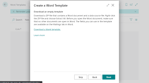 The last example uses the word in to mean the opposite of the main noun. Dynamics 365 Business Central Using Word Templates Enablement Of Word Merge Dynamics 365 Lab