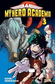 my hero academia volume 3 de kohei horikoshi pela devir em portugues abril 2019 bdcomicspt retro poster my hero academia volumes naruto volumes