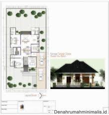 Denah rumah 3 kamar tidur ini masih bisa anda lengkapi dengan jemuran yang posisinya tidak jauh dari teras. Denah Rumah Minimalis 4 Kamar Tidur 1 Mushola 1 Garasi