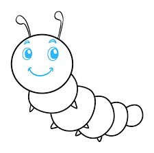 If you learn how to draw a butterfly, you have the perfect place to practice your symmetrical drawing. How To Draw A Cute Caterpillar Really Easy Drawing Tutorial