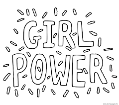 From rosie the riveter to michelle obama. Girl Power Hand Lettering Coloring Pages Printable