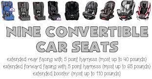 Convertible Car Seats That Rear Face Up To 40 Pounds Or Higher Car Seats Convertible Car