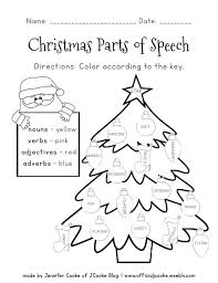 Free Parts Of Speech Worksheets Parts Of Speech Worksheets Parts Of Speech Christmas Speech Therapy