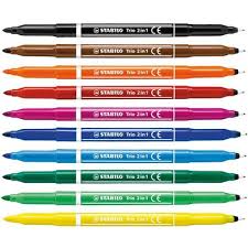 Der einstieg in die stücke wird durch die beiliegende cd erleichtert. Stabilo Fasermaler Fineliner Trio 2in1 Kinder 10er Etui Strichstarke Malen 2 0 Mm Strichstarke Schreiben 0 5 Mm 222 10 01