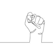 (step 4) draw another curved rectangle, this time smaller, to form a #8 shape with both fingers. Sketch Drawing Fist Hand Vector Images Over 800