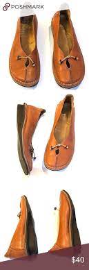 Sergio Tomani Leather Shoe Slip On Eur 36 37 Sergio Tomani Tan Leather Shoe Slip On Leather Embellished With Beaded Tie On Toe Siz Leather Shoes Leather Shoes