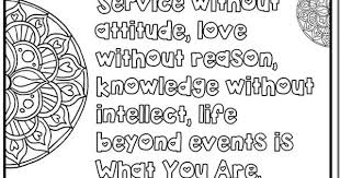 Seva Quotes Coloring Pages Sri Sri Ravi Shankar 8 Quote Coloring Pages Service Quotes Coloring Pages