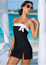 Black Swim Dress Swimwear Dress Fashion Swim Dress