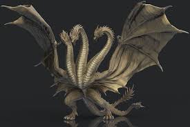 King Ghidorah 3d Completed By Misssaber444 On Deviantart In 2020 Kaiju Art Godzilla Kaiju Monsters