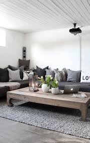 Extra Large Rustic Coffee Table Living Room Scandinavian Living Room Grey House Interior