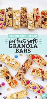 The Perfect Soft Granola Bars Gluten Free Vegan One Lovely Life