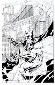 Monochrome letters and numbers in pop art stye on comic book page, and discover more than 15 million professional graphic resources on freepik. Original Comic Art Covers Jim Lee And Scott Williams Batman Black And Image 2 Jim Lee Jim Lee Art Comic Art